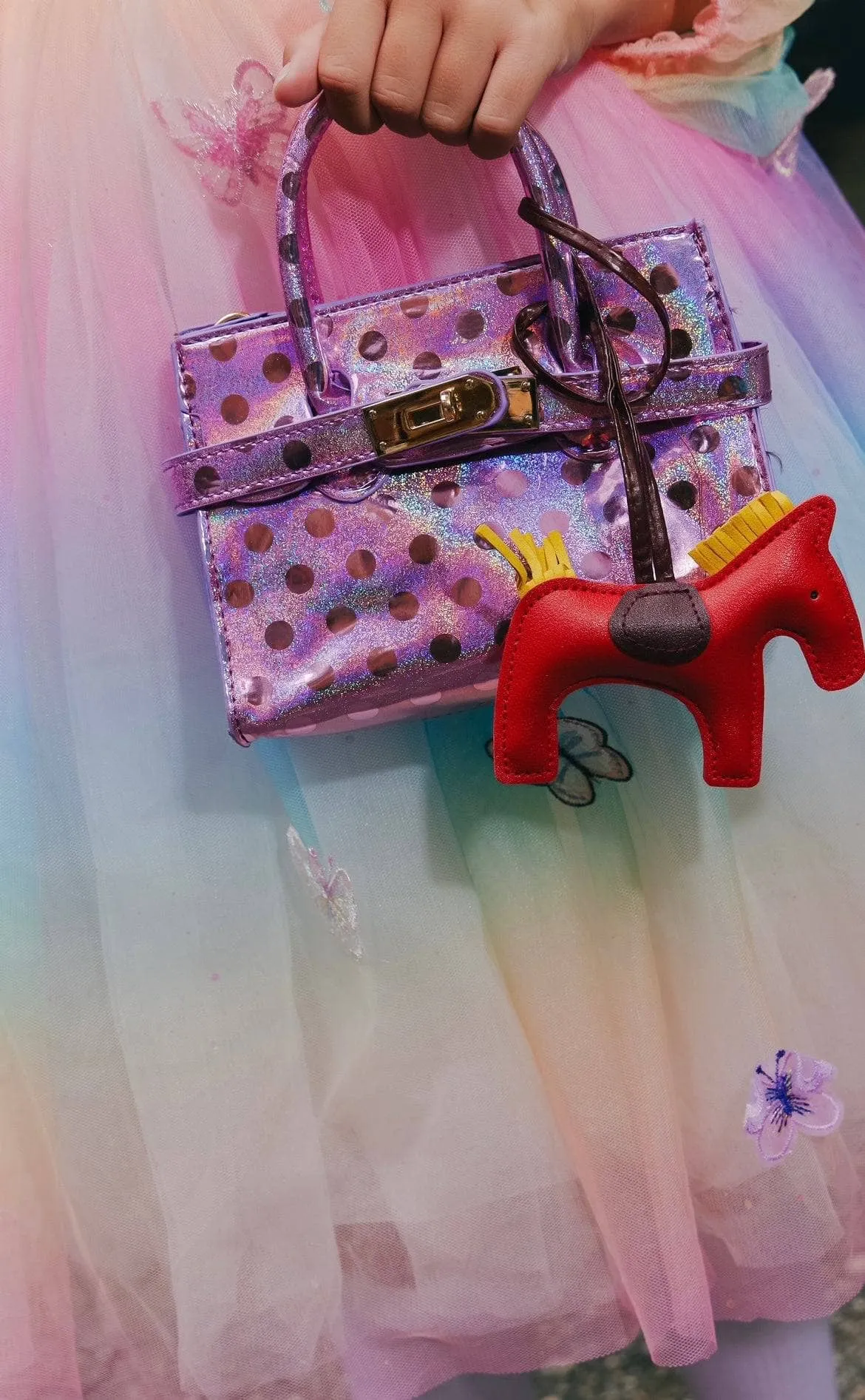 Mini Iridescent Dot Purse