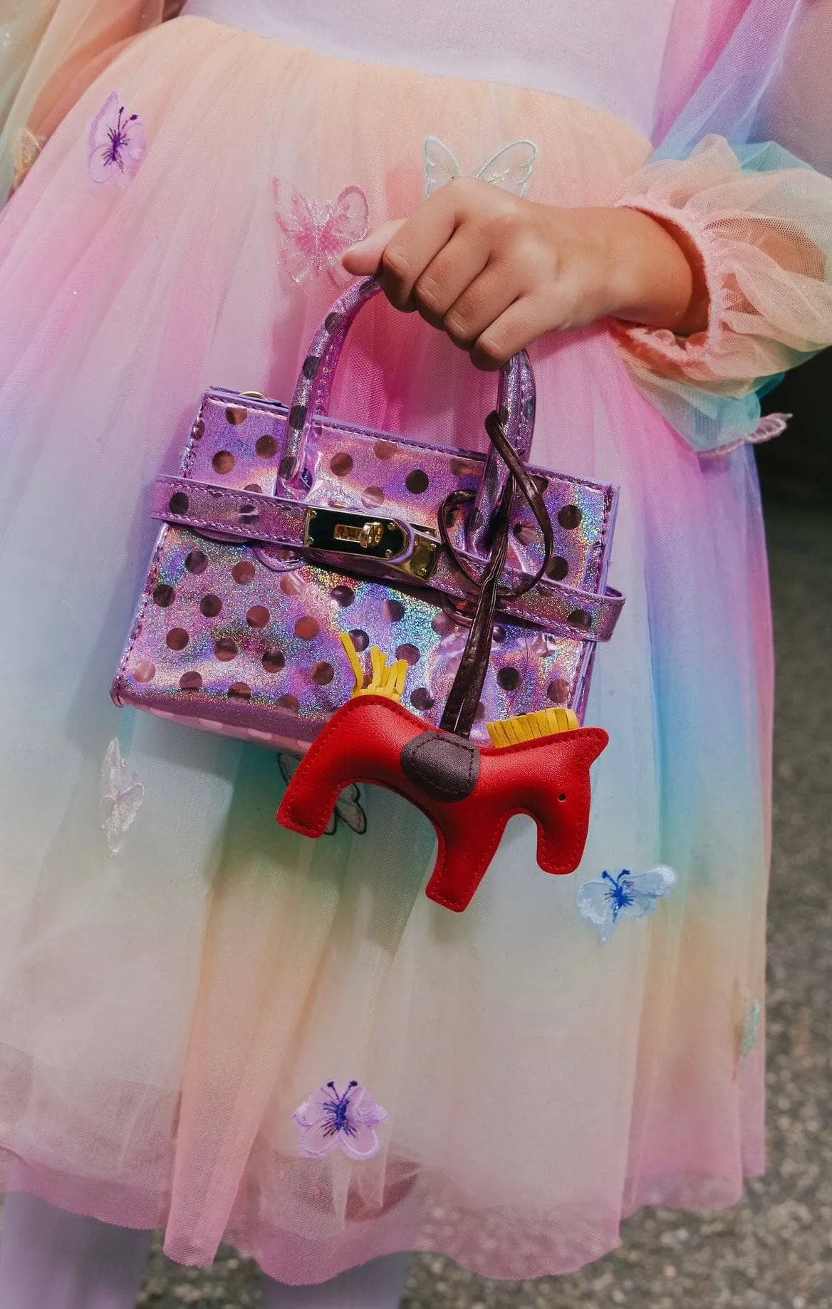 Mini Iridescent Dot Purse
