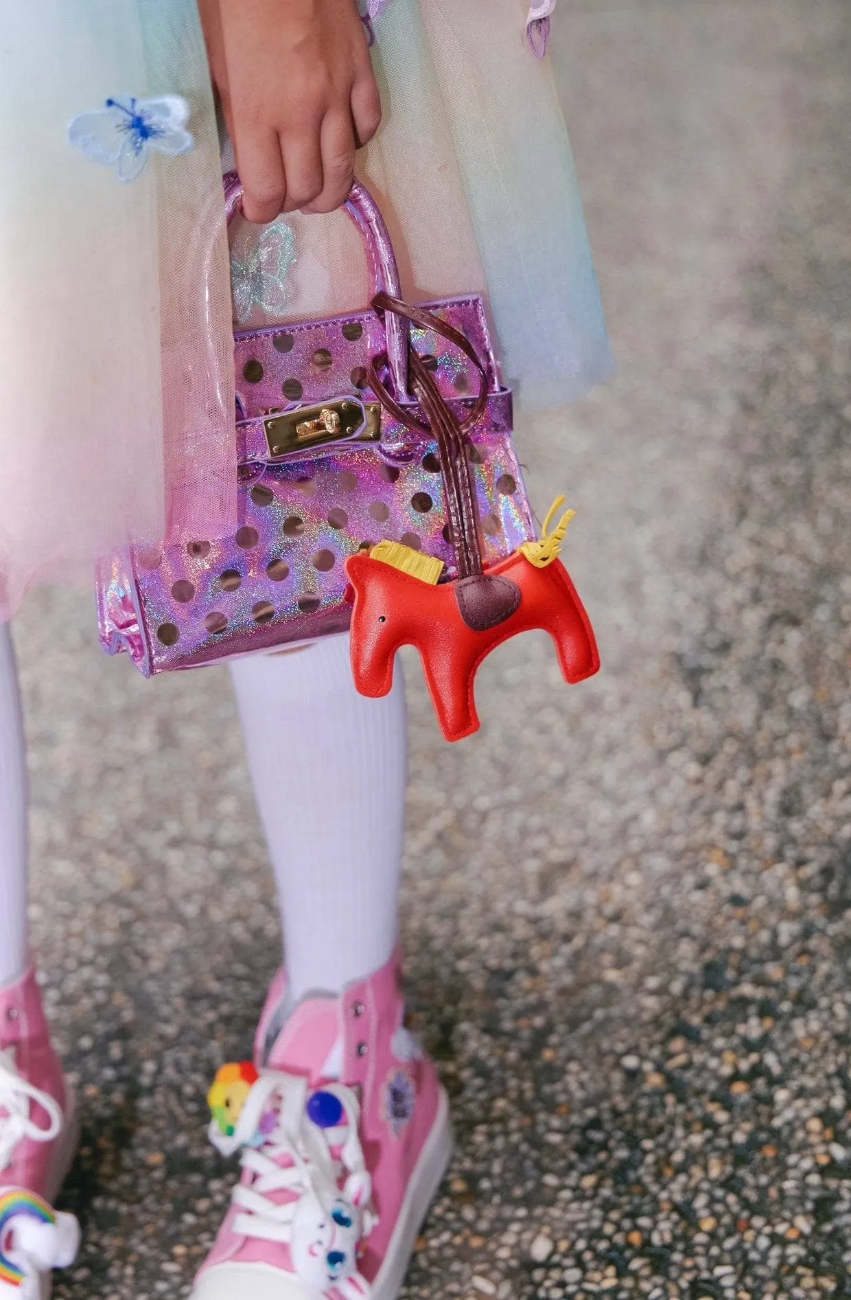 Mini Iridescent Dot Purse