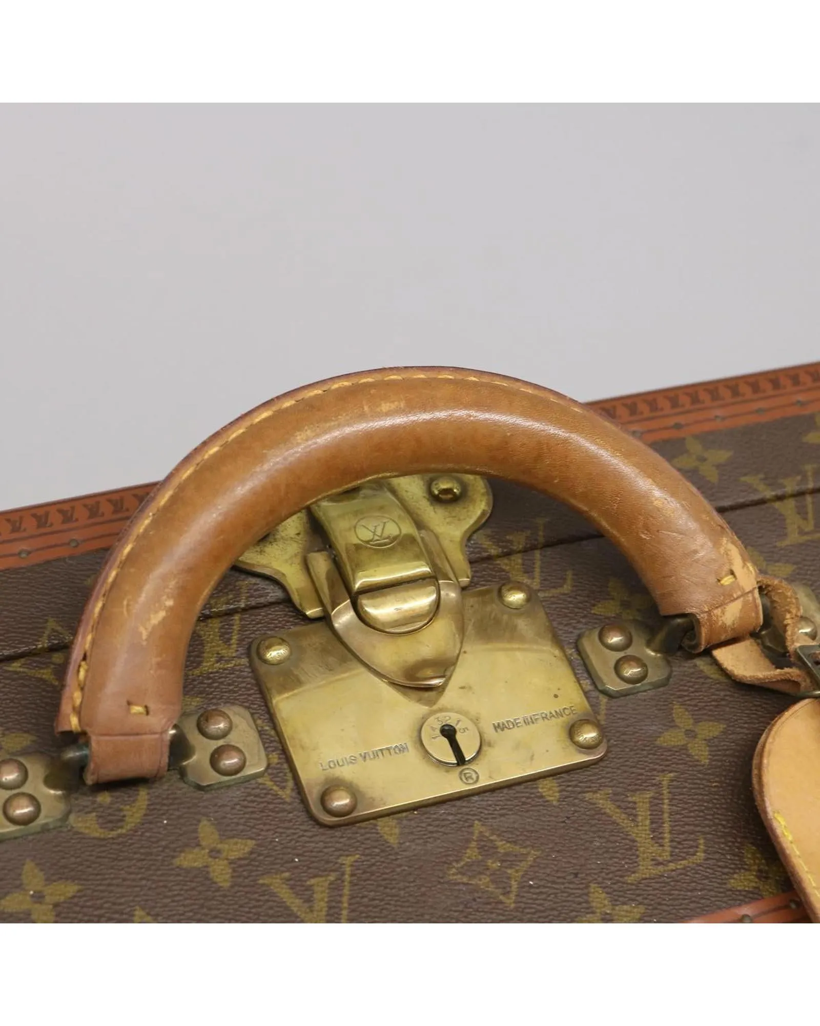 Monogram Bisten 80 Trunk Vintage M21224 LV Auth