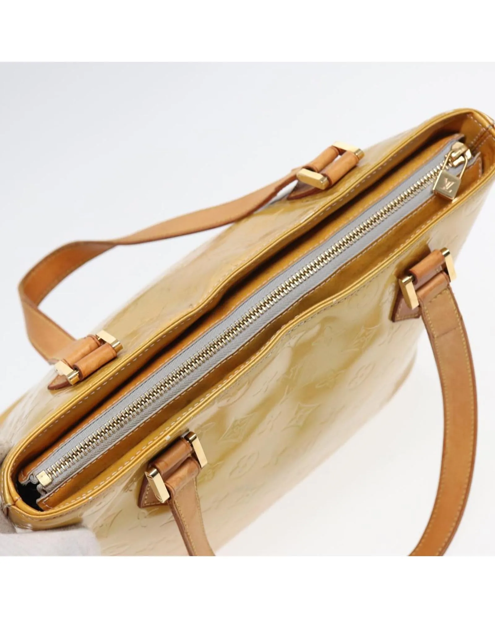 Monogram Vernis Houston Hand Bag with Authentic Details