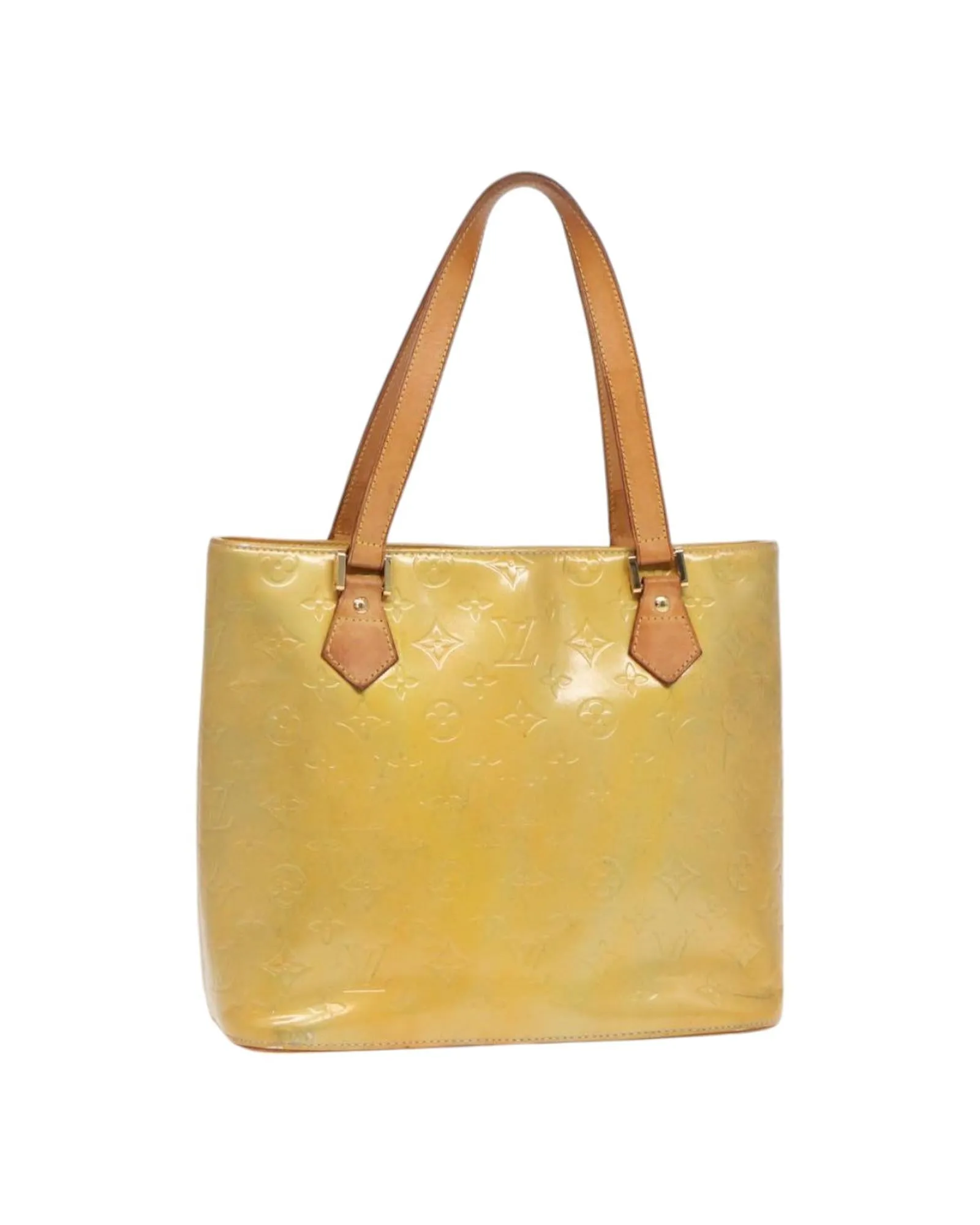 Monogram Vernis Houston Hand Bag with Authentic Details