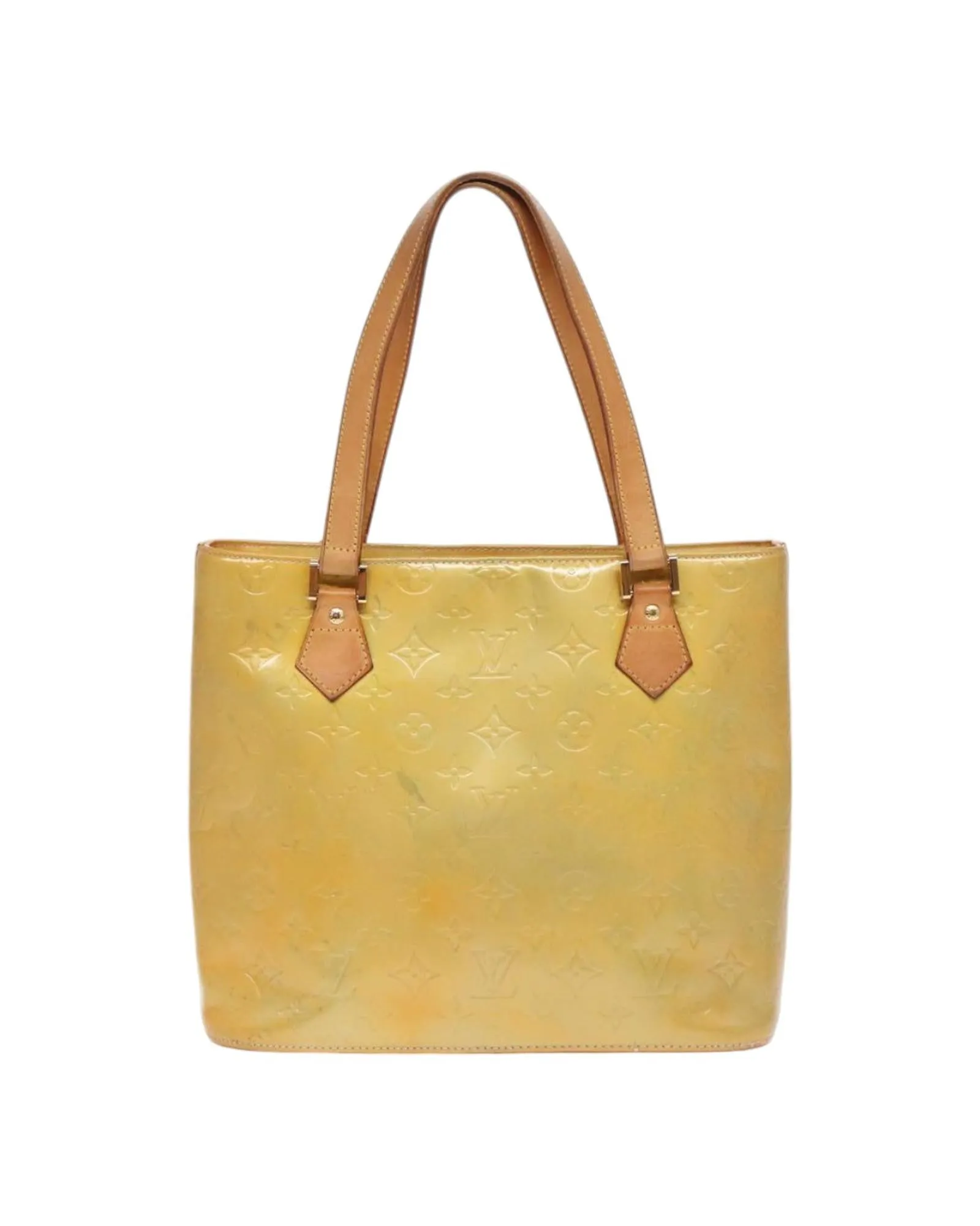 Monogram Vernis Houston Hand Bag with Authentic Details
