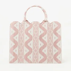 Mrs. Alice Tote Bag (Pink Ikat)