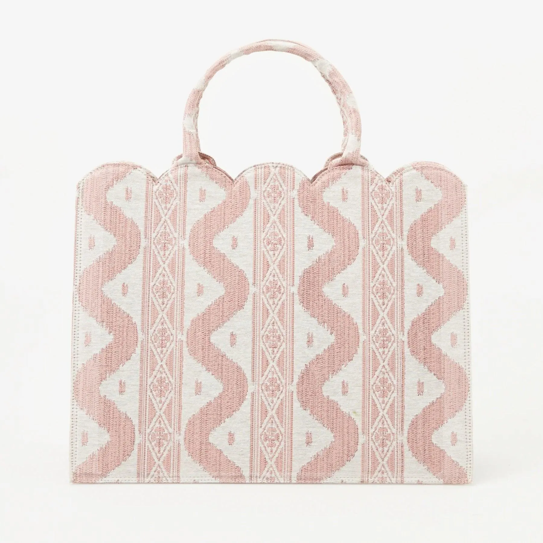 Mrs. Alice Tote Bag (Pink Ikat)