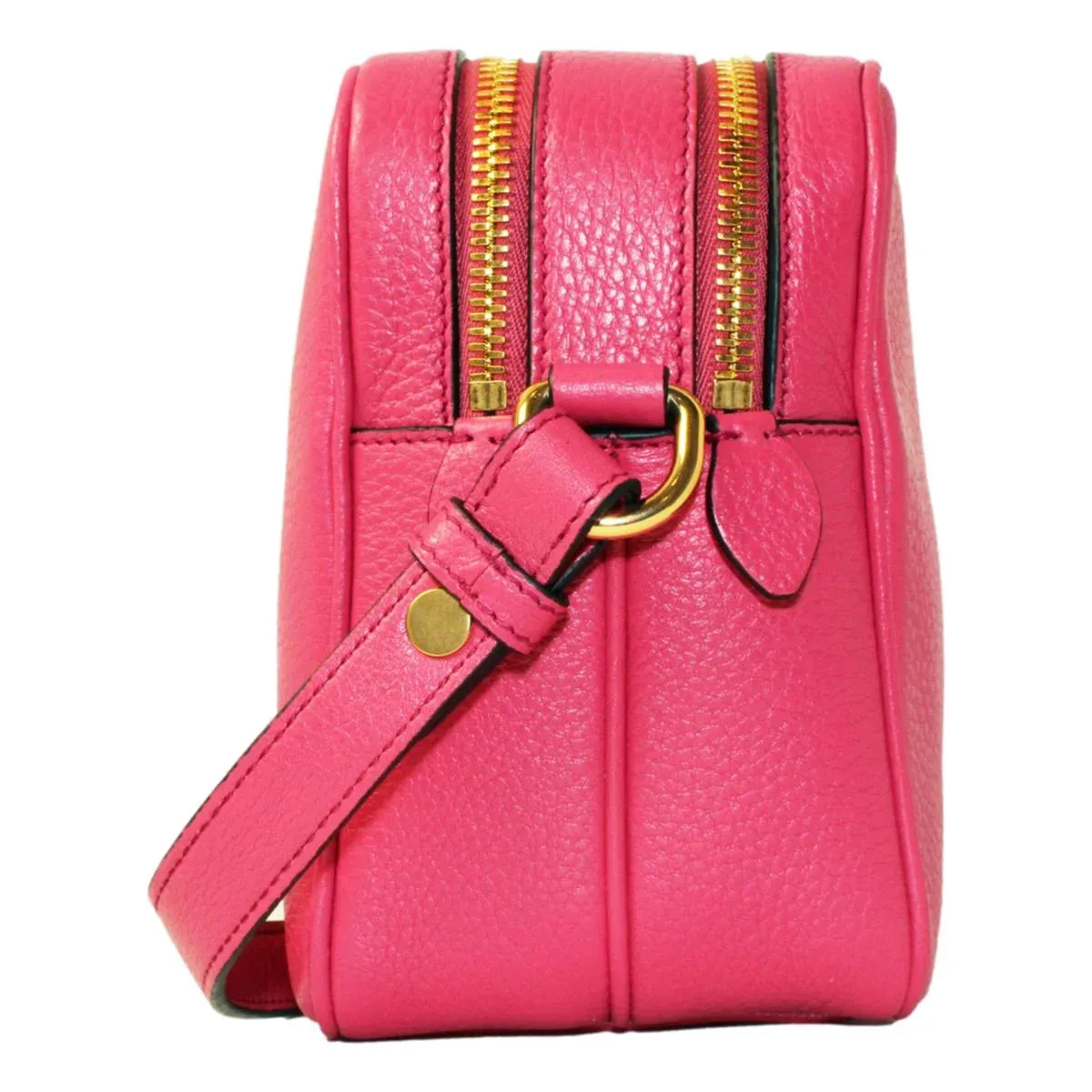 New  Baltico Blue Vitello Phenix Leather Double Zip Crossbody Bag 1BH079