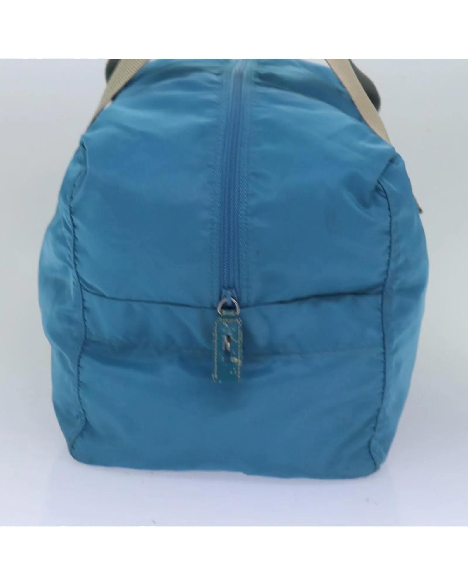 Nylon Boston Bag with Handles and Spacious Interior