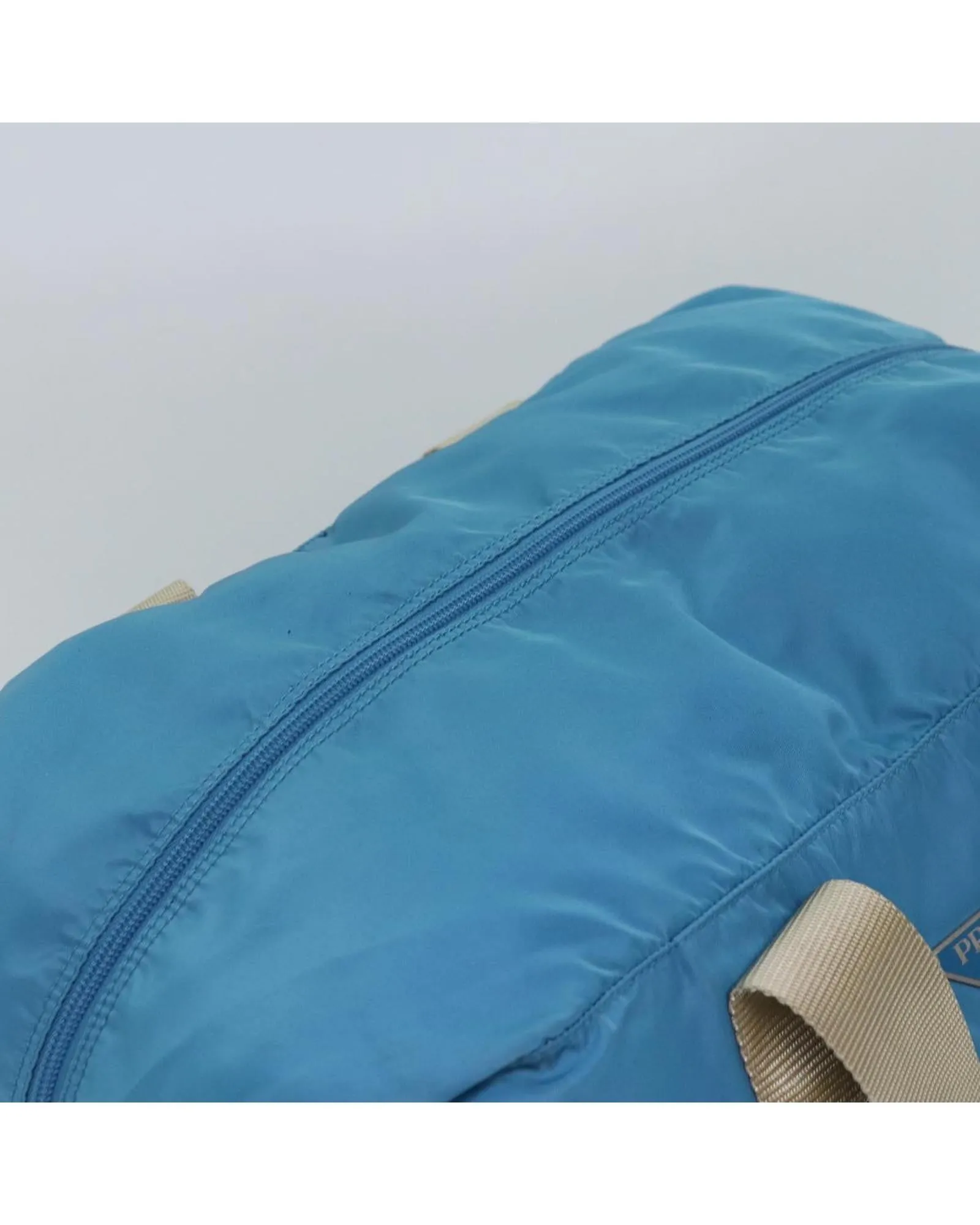 Nylon Boston Bag with Handles and Spacious Interior