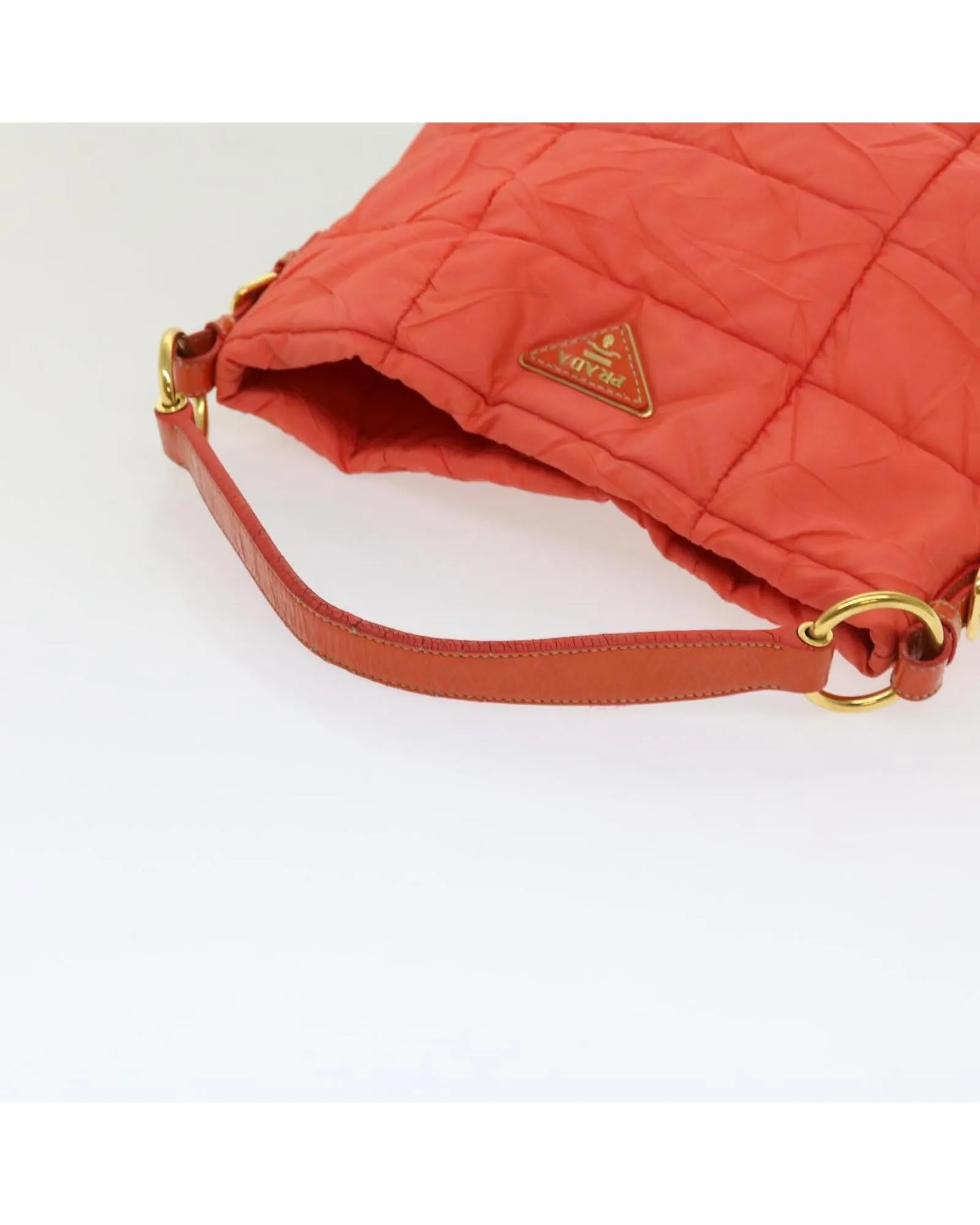 Orange Nylon Hand Bag with Accessories - Made in Italy