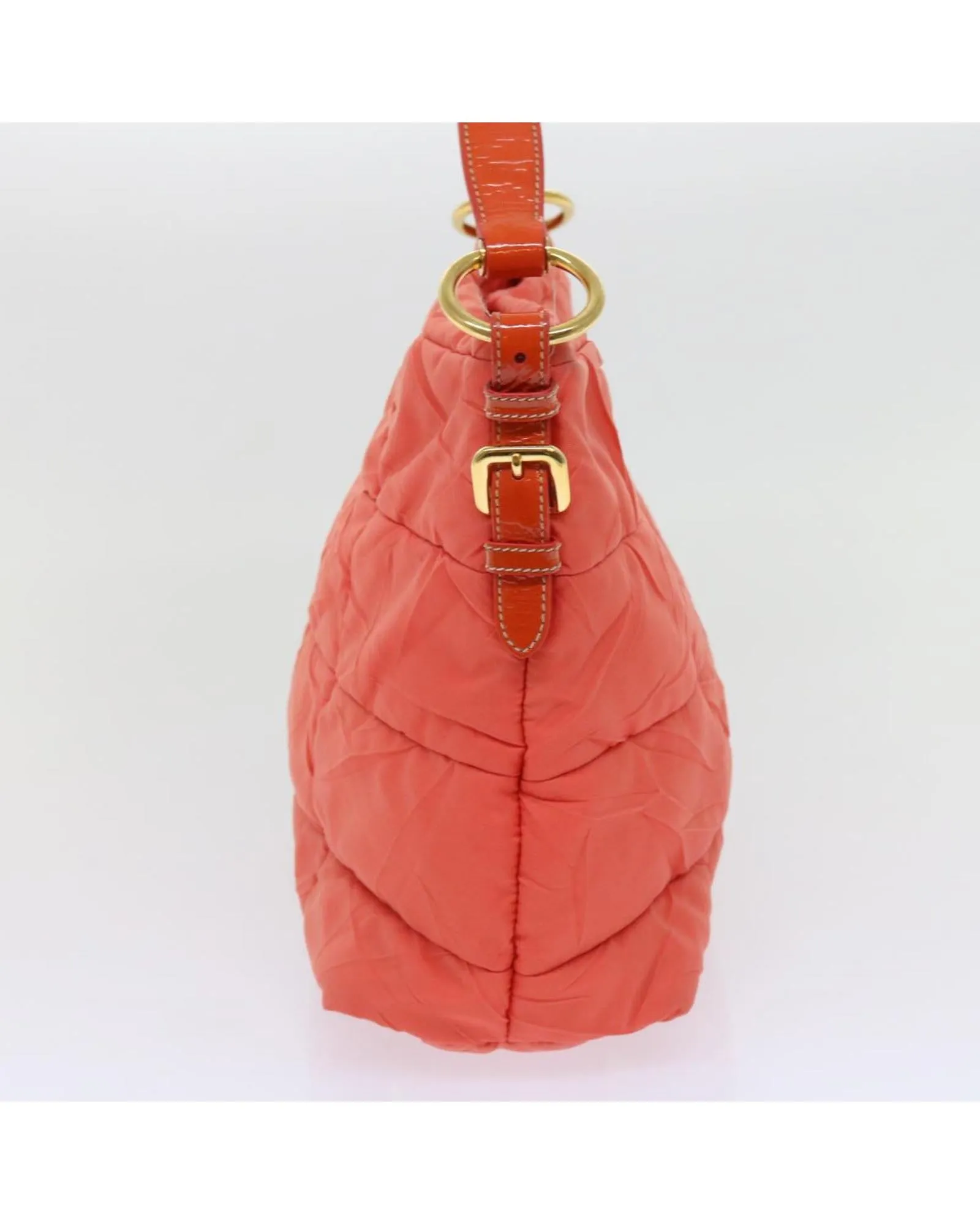 Orange Nylon Hand Bag with Accessories - Made in Italy