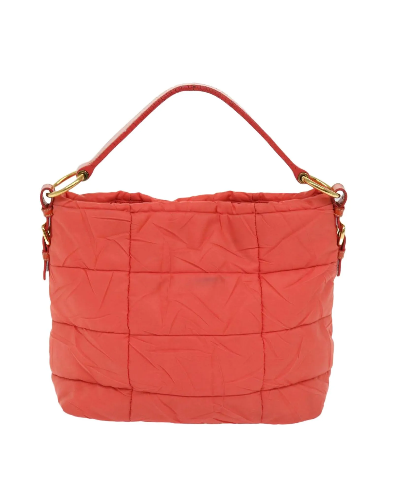 Orange Nylon Hand Bag with Accessories - Made in Italy