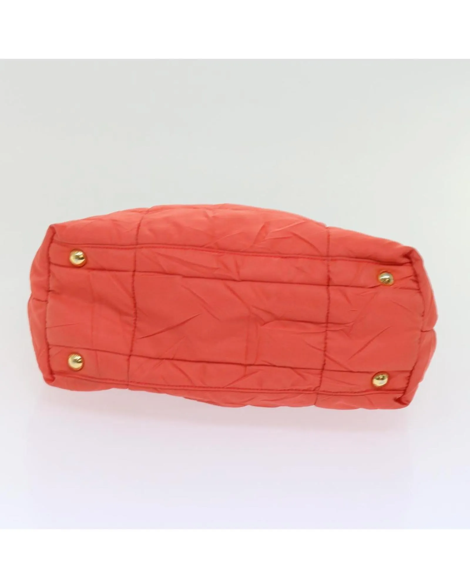 Orange Nylon Hand Bag with Accessories - Made in Italy