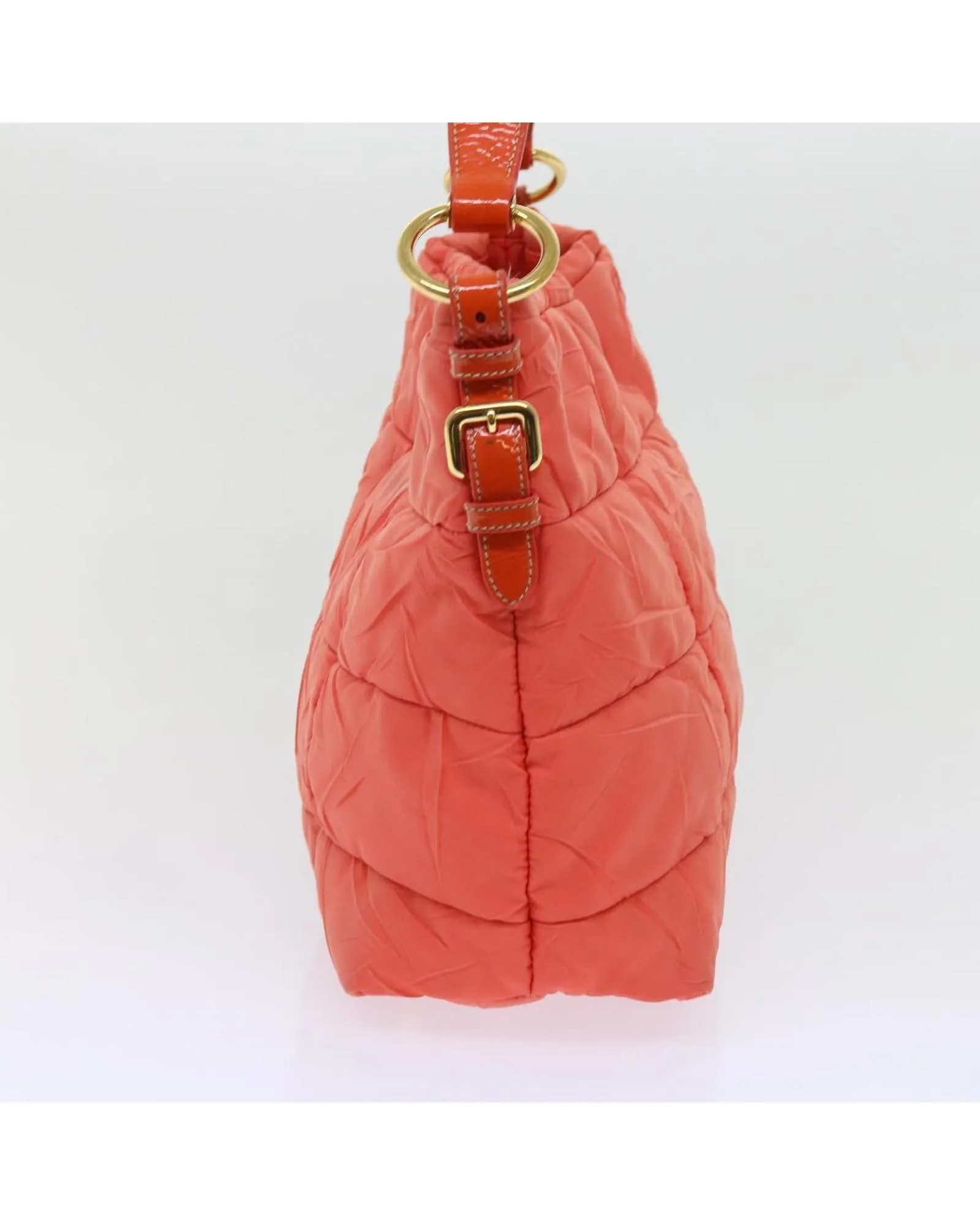 Orange Nylon Hand Bag with Accessories - Made in Italy