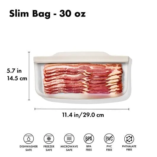 OXO Silicone 30 oz Reusable Slim Bag - Oat