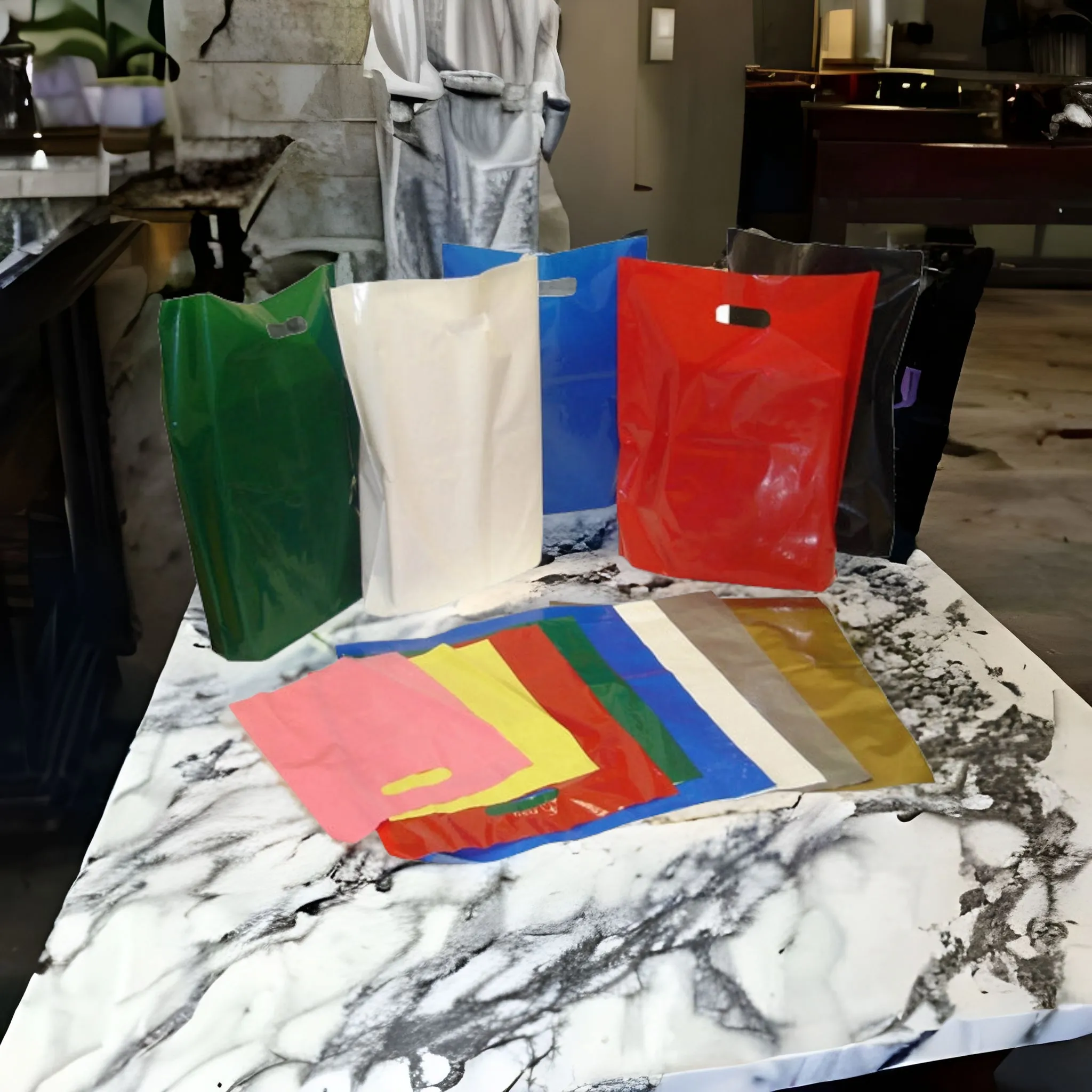 Plastic Boutique Bags 250 150x400mm 50microns 100pack