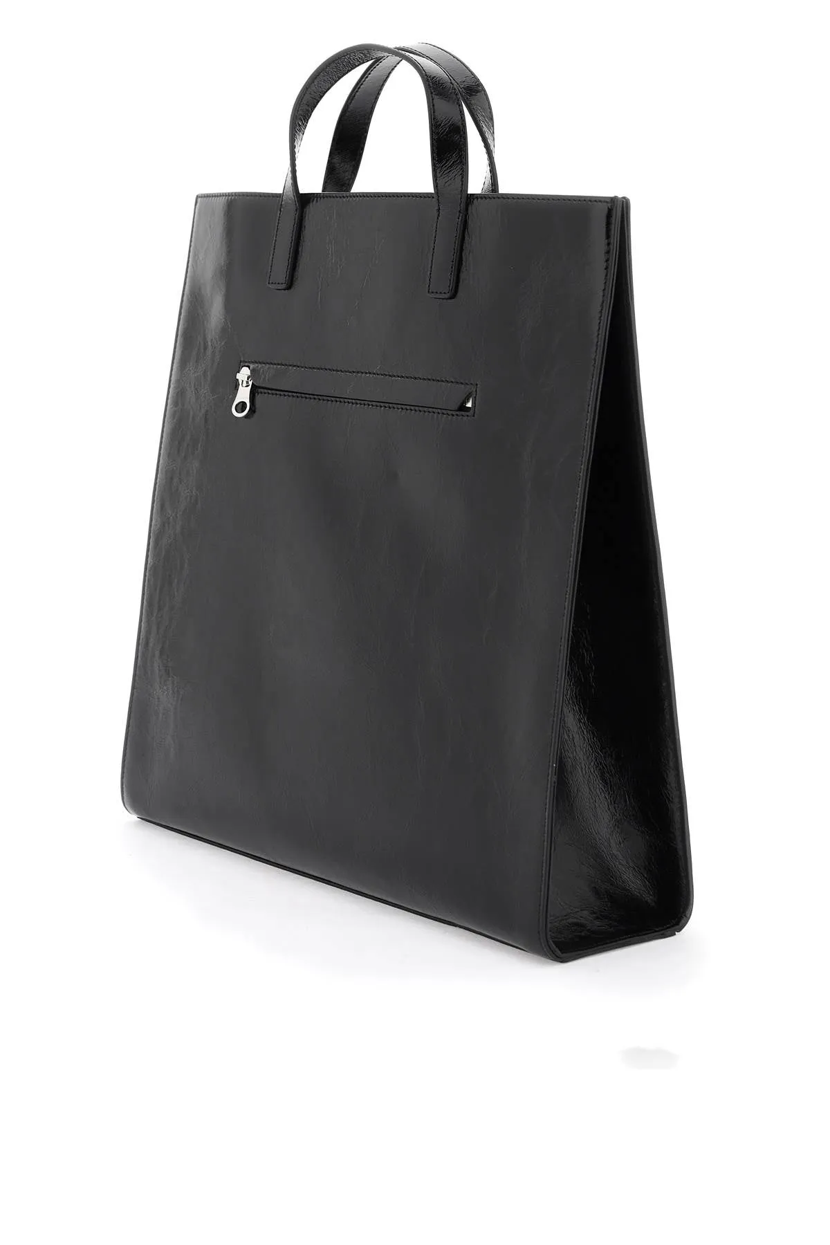 "heritage leather naplack tote