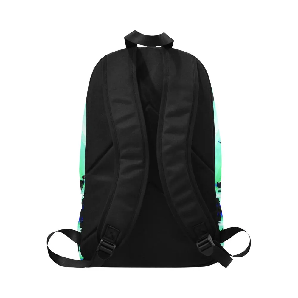Rainy Skies Sage Large Backpack