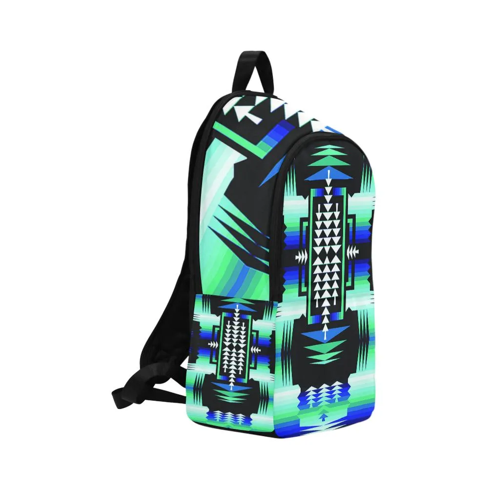 Rainy Skies Sage Large Backpack