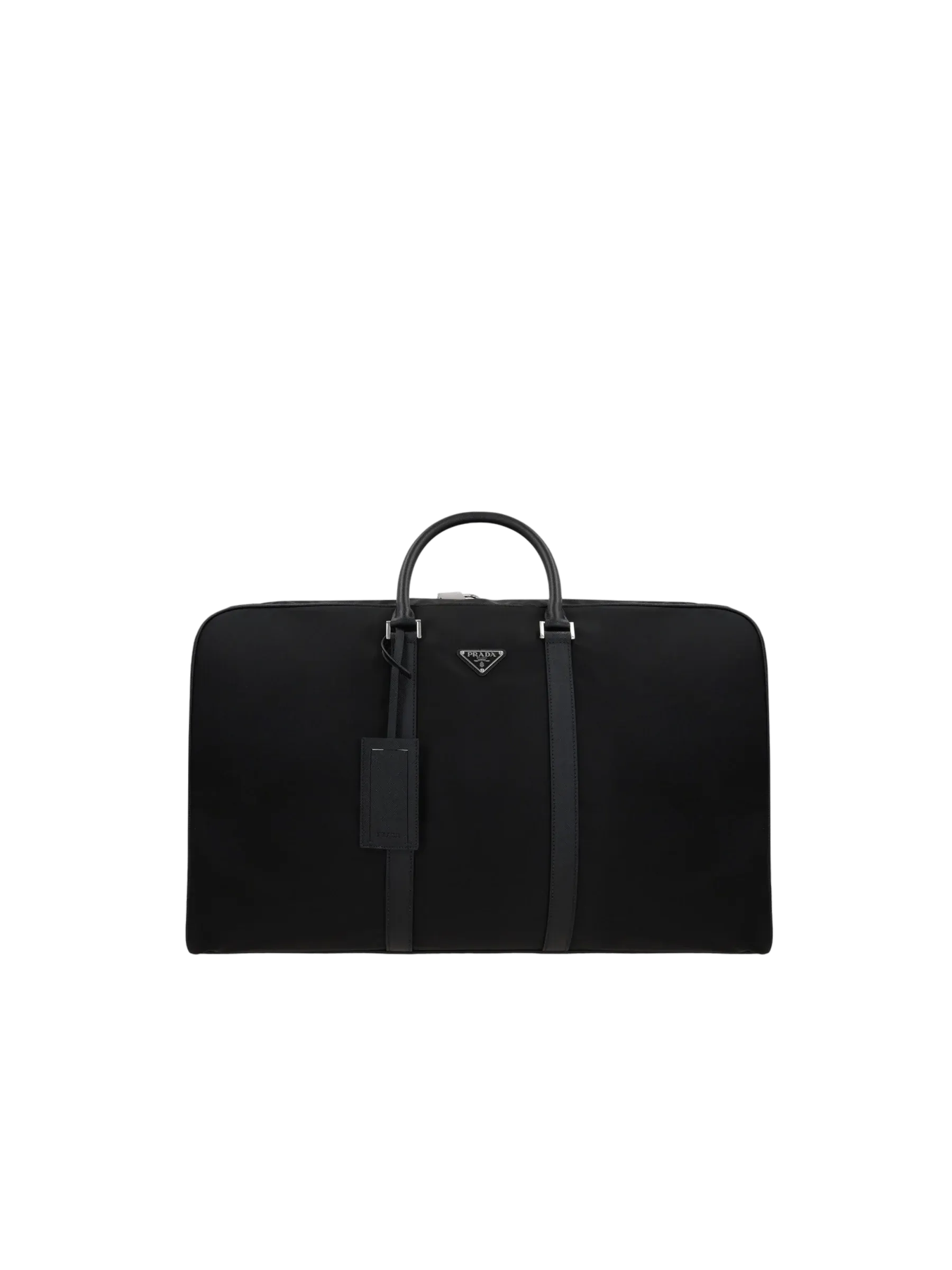 Re-Nylon Saffiano Leather Weekend Bag