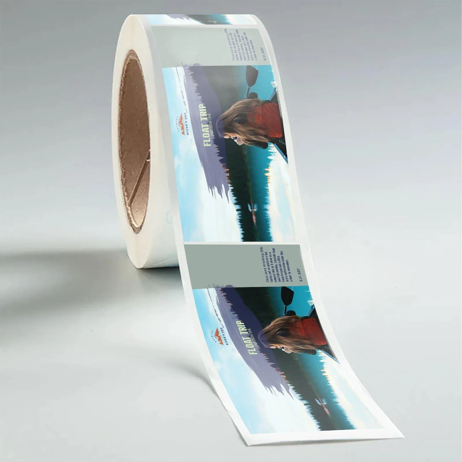 Rectangle Paper Restaurant To-Go Labels