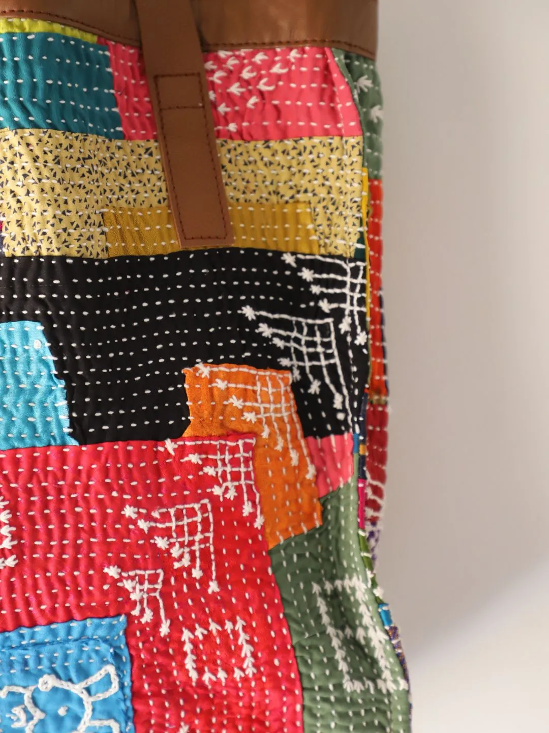 Reversible Quilted Square Tote Bag