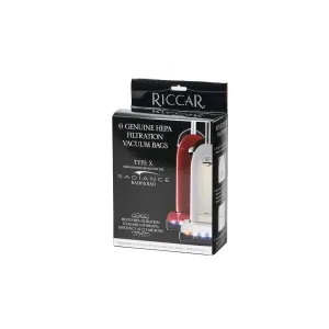 Riccar Radiance HEPA Media Bags (6 Pack) - RXH-6