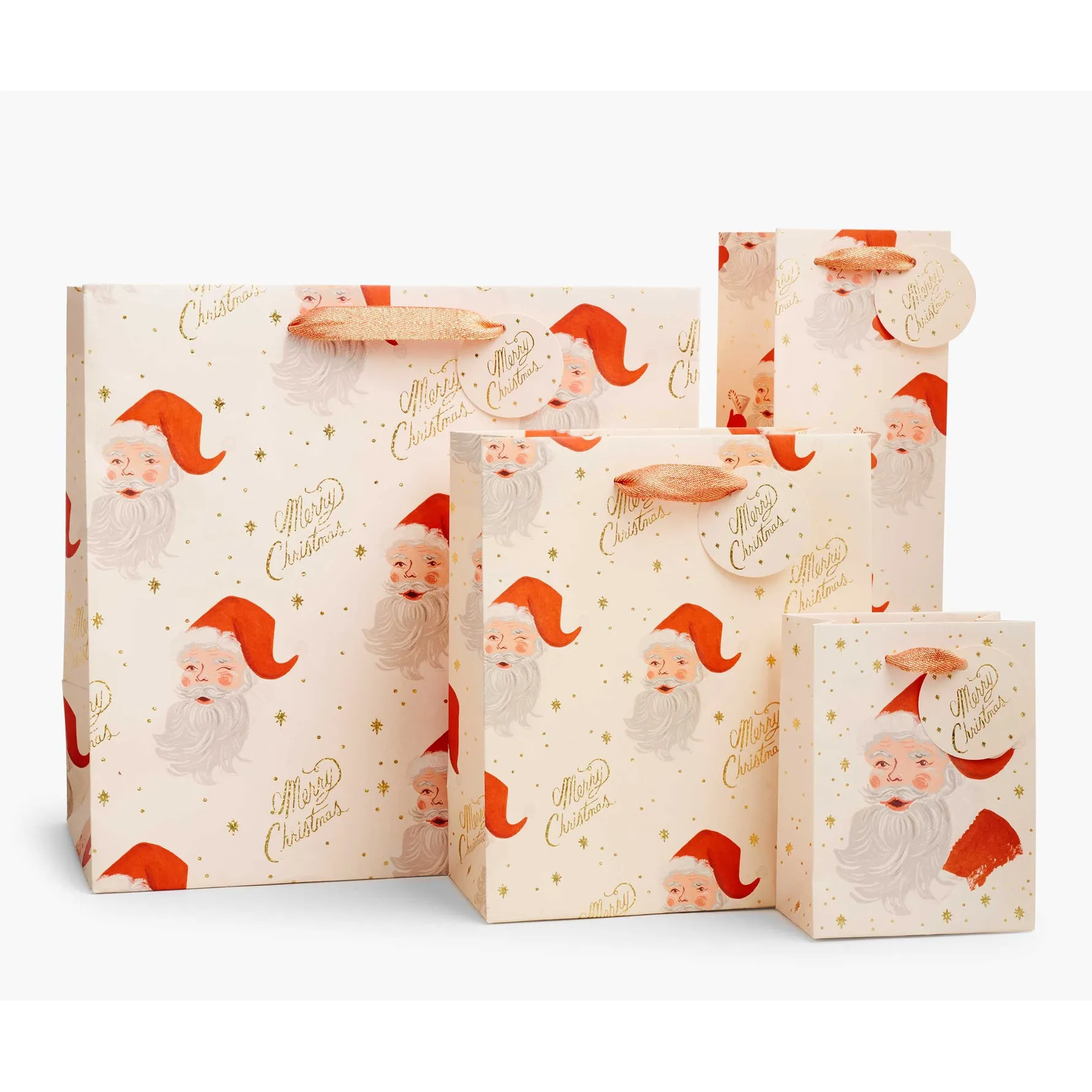 Rifle Paper Co Santa Small Gift Bag
