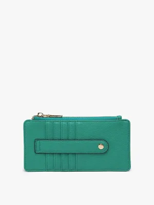 Slim Card Holder Wallet in Kelly Green