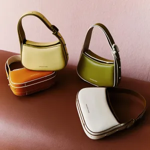 Small Vintage Leather Hobo Bag