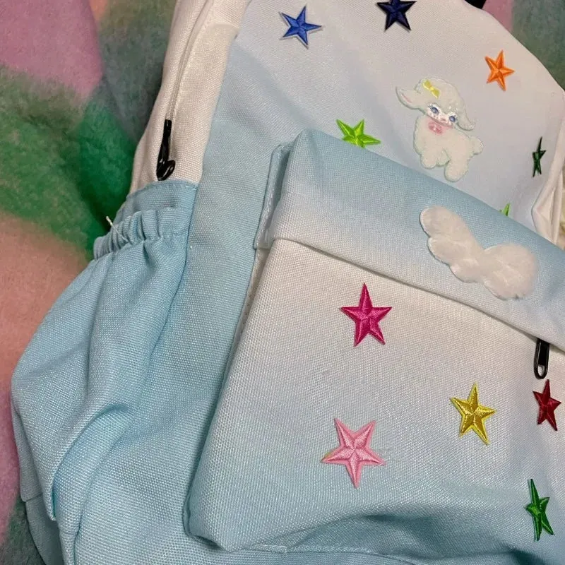 Sohiwoo Japanese Women Backpack Fashion Waterproof Embroidery Y2k Backpacks for Teenage Girls Female School Shoulder Bag Bagpack 49A536