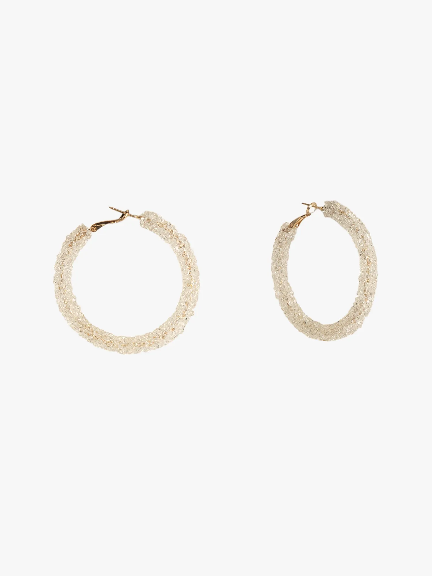 Sparkling White Hoops