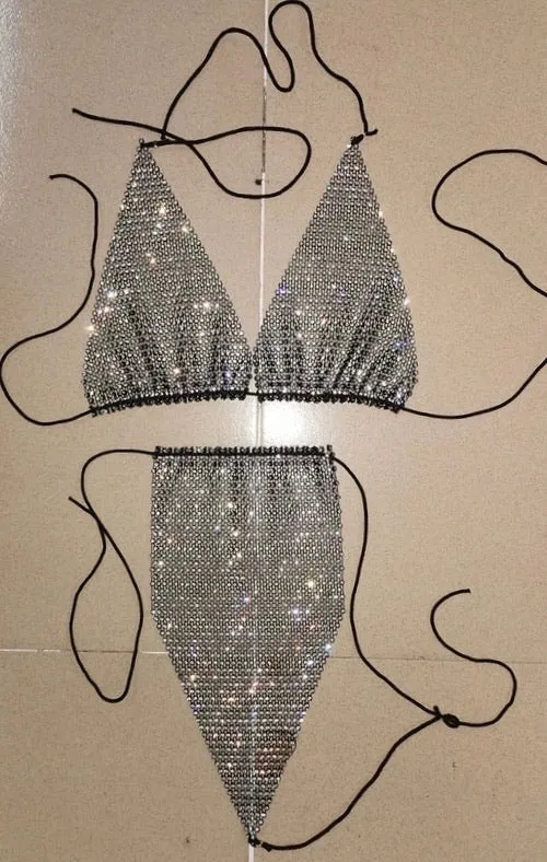 Stretch crystals rhinestones  sparkling blingbling net fabric for decoration, DIY fabrics accessories