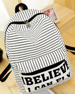The fresh stripe believe I can fly backpack