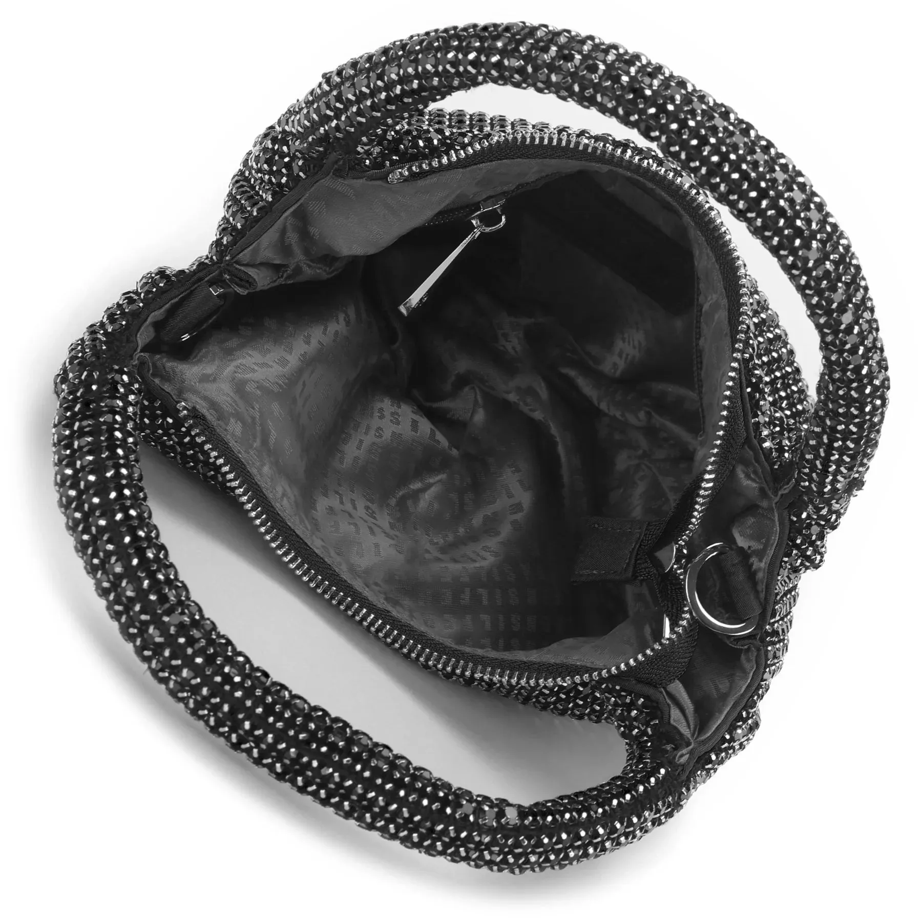 THE MINI MONA PARTY HANDBAG - SPARKLY BLACK