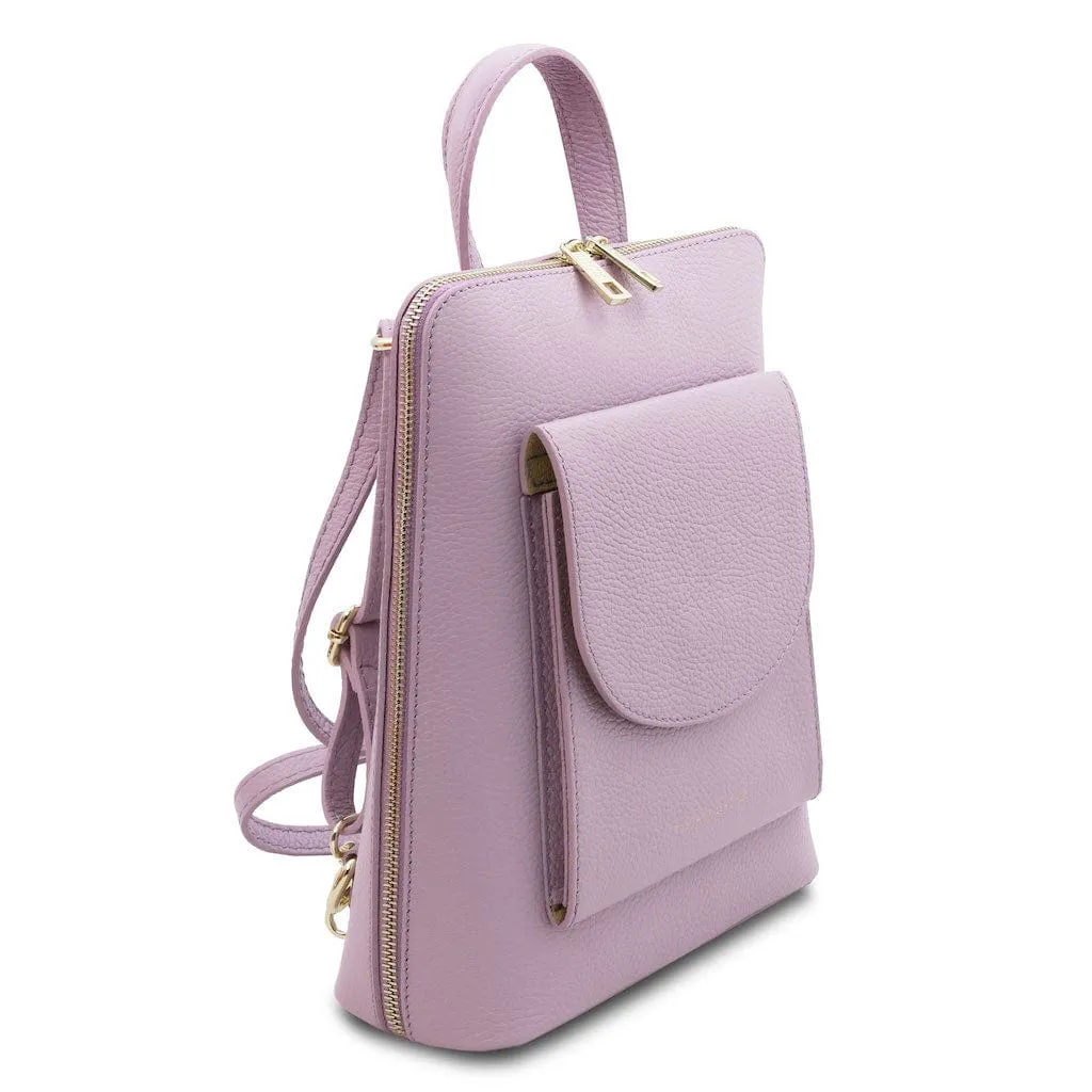 TL Bag - Small Convertible Leather Backpack For Women | TL142092