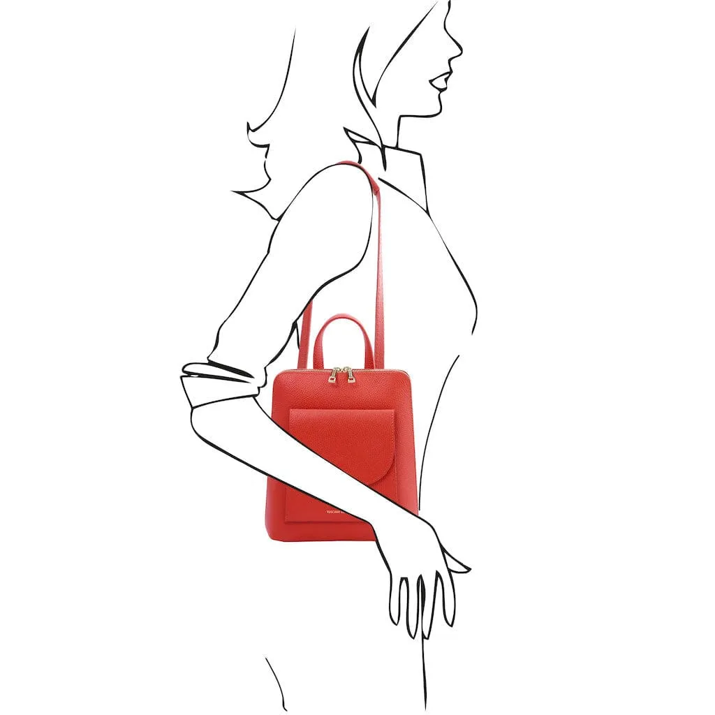 TL Bag - Small Convertible Leather Backpack For Women | TL142092