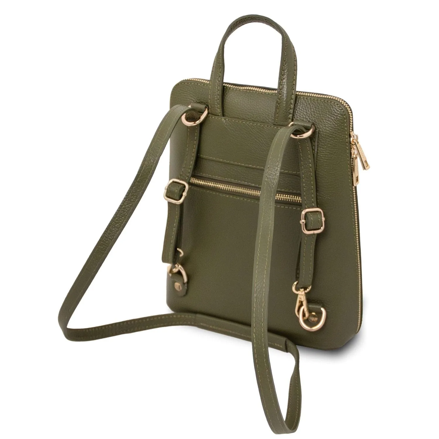 TL Bag - Small Convertible Leather Backpack For Women | TL142092
