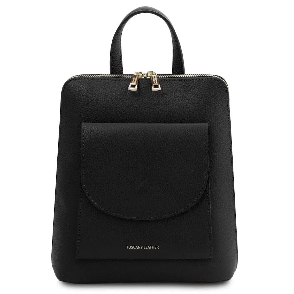 TL Bag - Small Convertible Leather Backpack For Women | TL142092