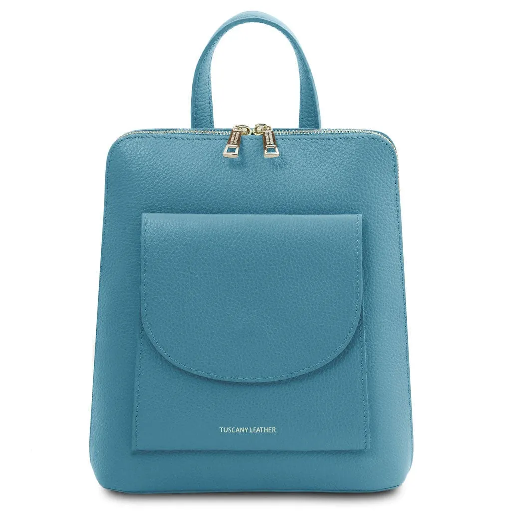 TL Bag - Small Convertible Leather Backpack For Women | TL142092