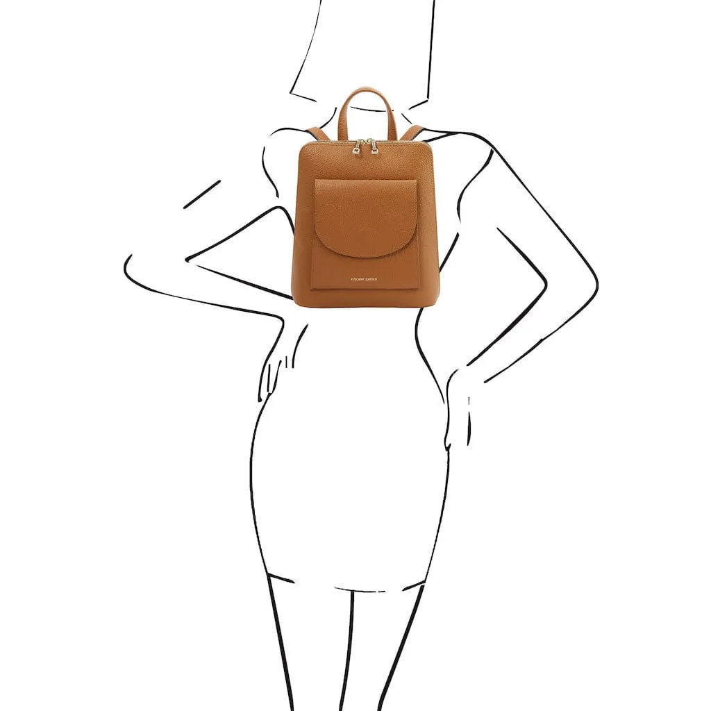 TL Bag - Small Convertible Leather Backpack For Women | TL142092
