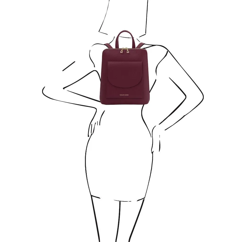 TL Bag - Small Convertible Leather Backpack For Women | TL142092