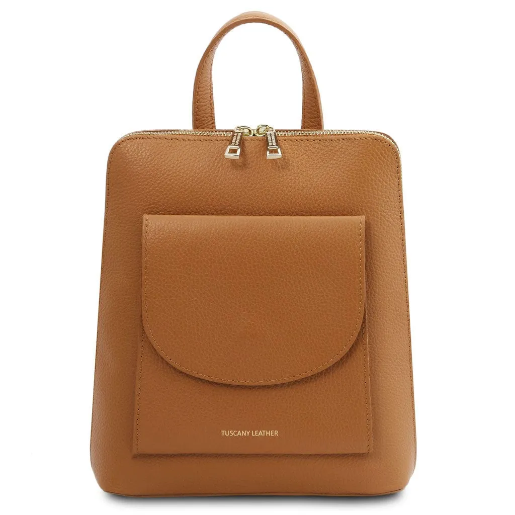 TL Bag - Small Convertible Leather Backpack For Women | TL142092
