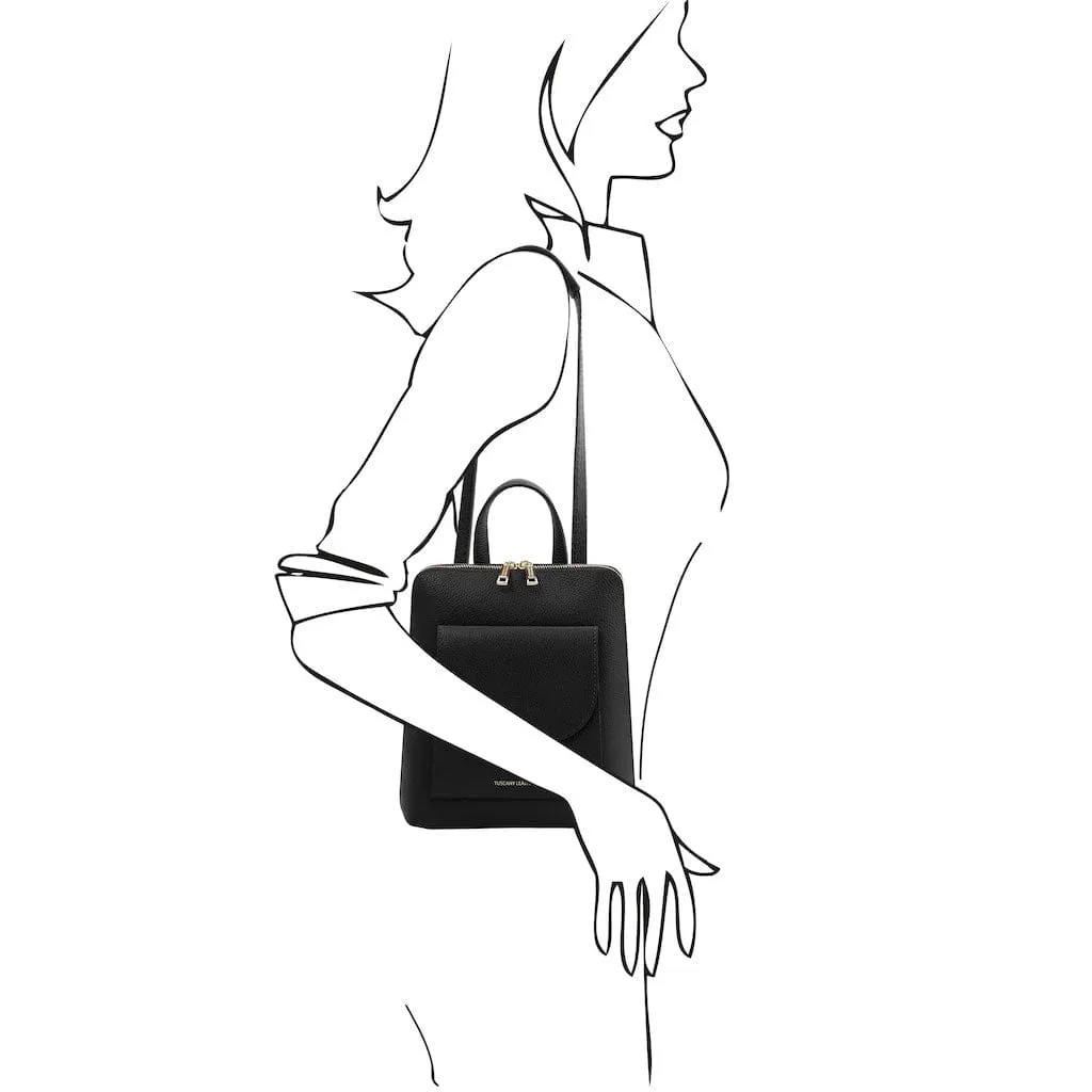 TL Bag - Small Convertible Leather Backpack For Women | TL142092