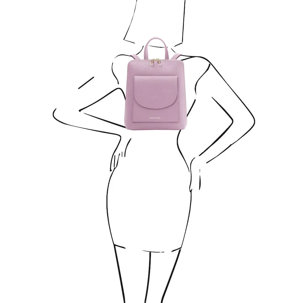 TL Bag - Small Convertible Leather Backpack For Women | TL142092