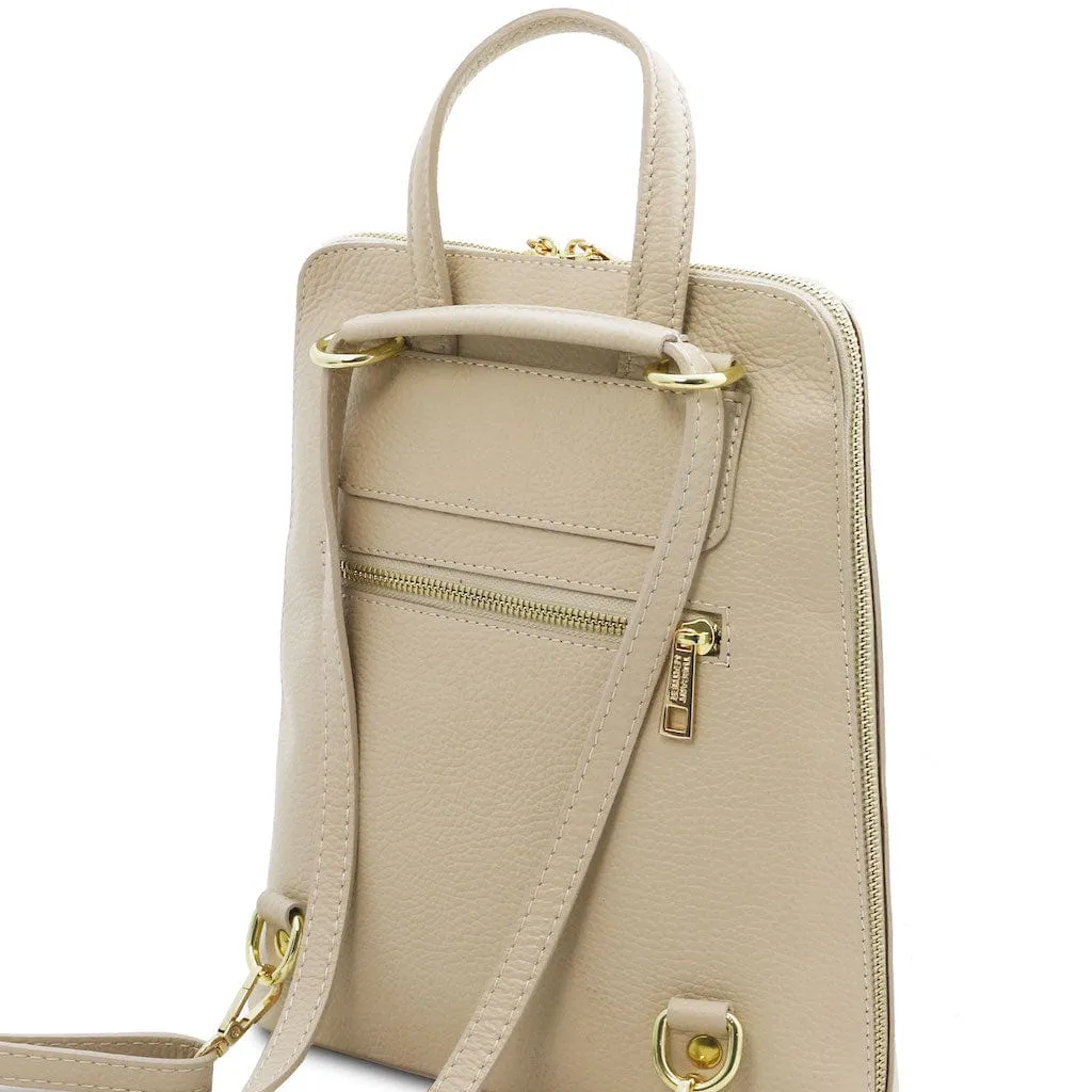TL Bag - Small Convertible Leather Backpack For Women | TL142092