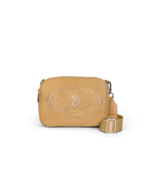 U.S. POLO ASSN. WOMEN SPRINGFIELD CROSSBODY BAG NYLON IN NUDE