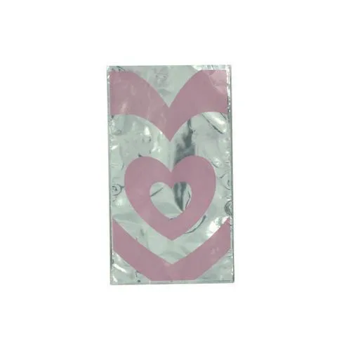 Valentine Pink Heart Goody Bags ( Case of 25 )