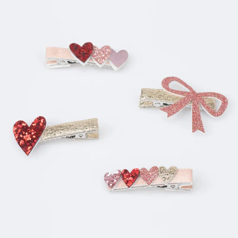 Valentine's Hair Clips - 8