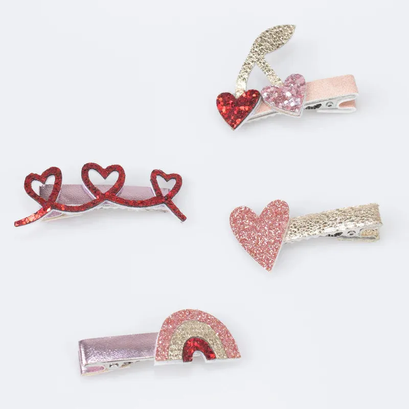Valentine's Hair Clips - 8
