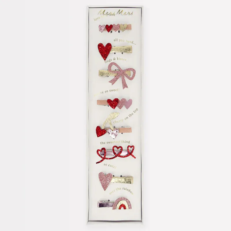 Valentine's Hair Clips - 8